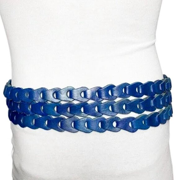 ANOTHER LINE triple strap braided leather belt - Picture 4 of 5